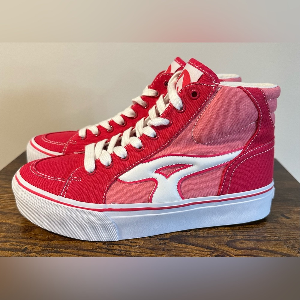 Airwalk Pink and Red High-Top Sneakers New in Box.